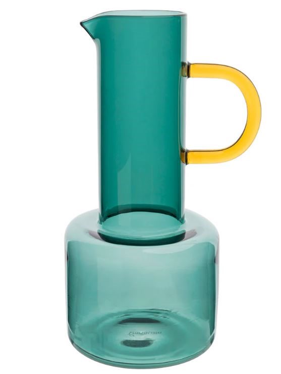 Caraffa in vetro RAINBOW media Verde