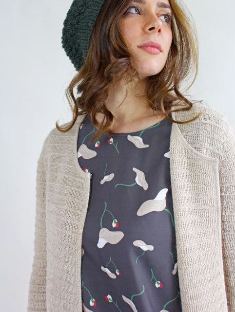 Cardigan in lana donna, alpaca fatto a mano Aurora