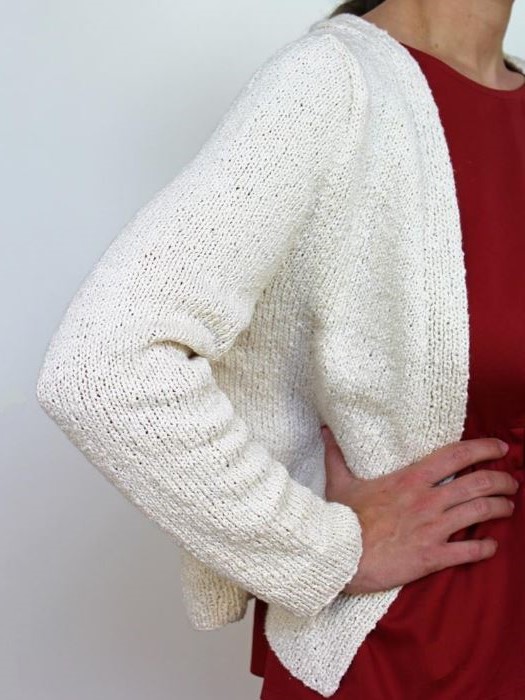 Cardigan in cotone a maglia Summer Bianco - On Earth