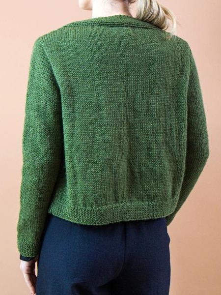 Cardigan donna in lana fatto a mano Agata Onde, On Earth