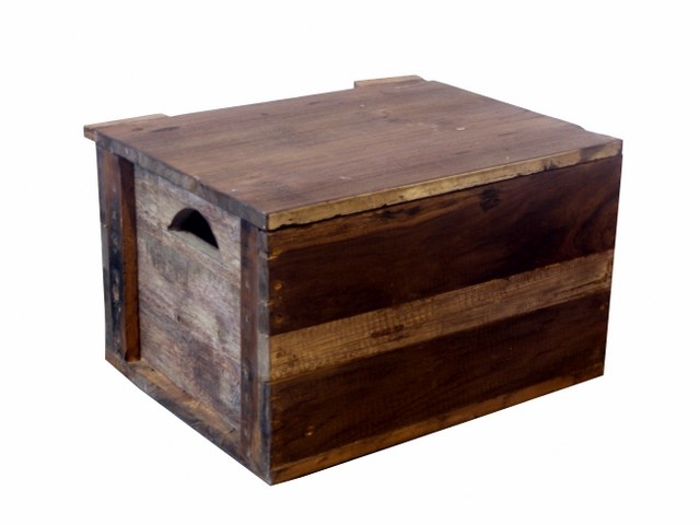 Cassapanca piccola in legno riciclato