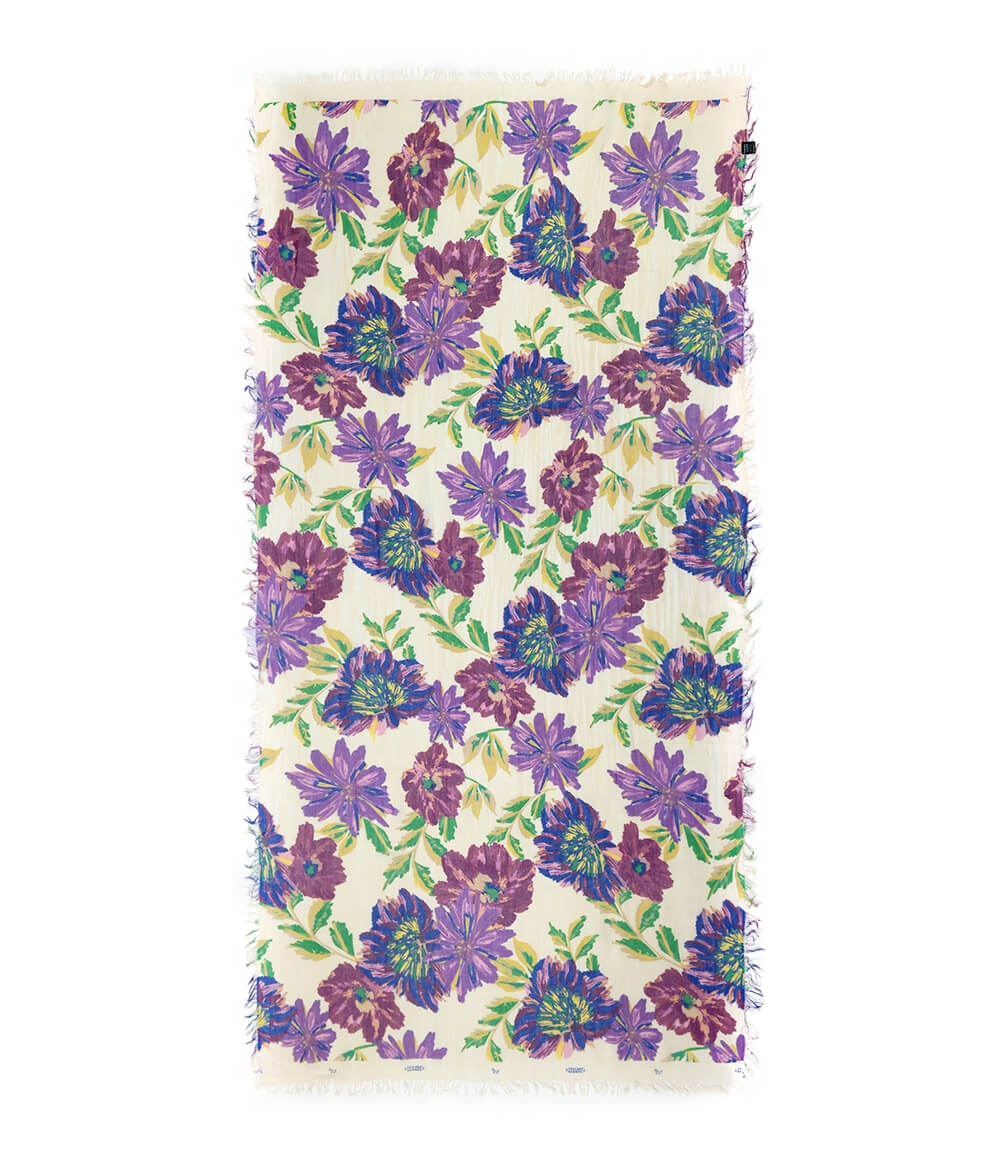 Foulard sciarpa Bamboo Cezanne avorio
