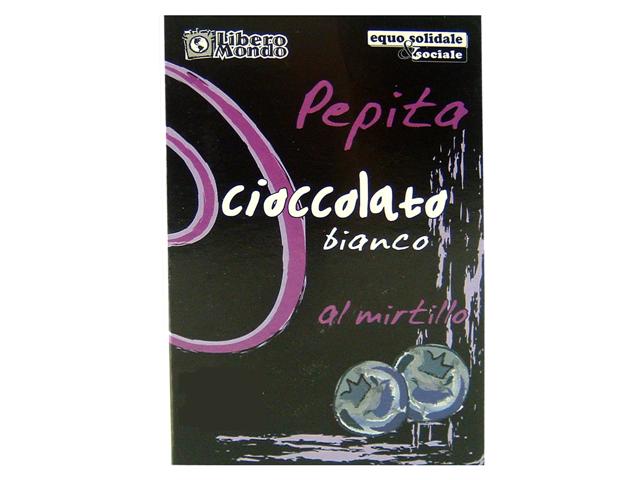 Cioccolato bianco al mirtillo