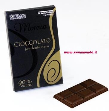 Cioccolato fondente 90% oro Libero Mondo