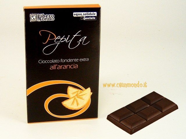 Cioccolato fondente extra all'arancia 90gr