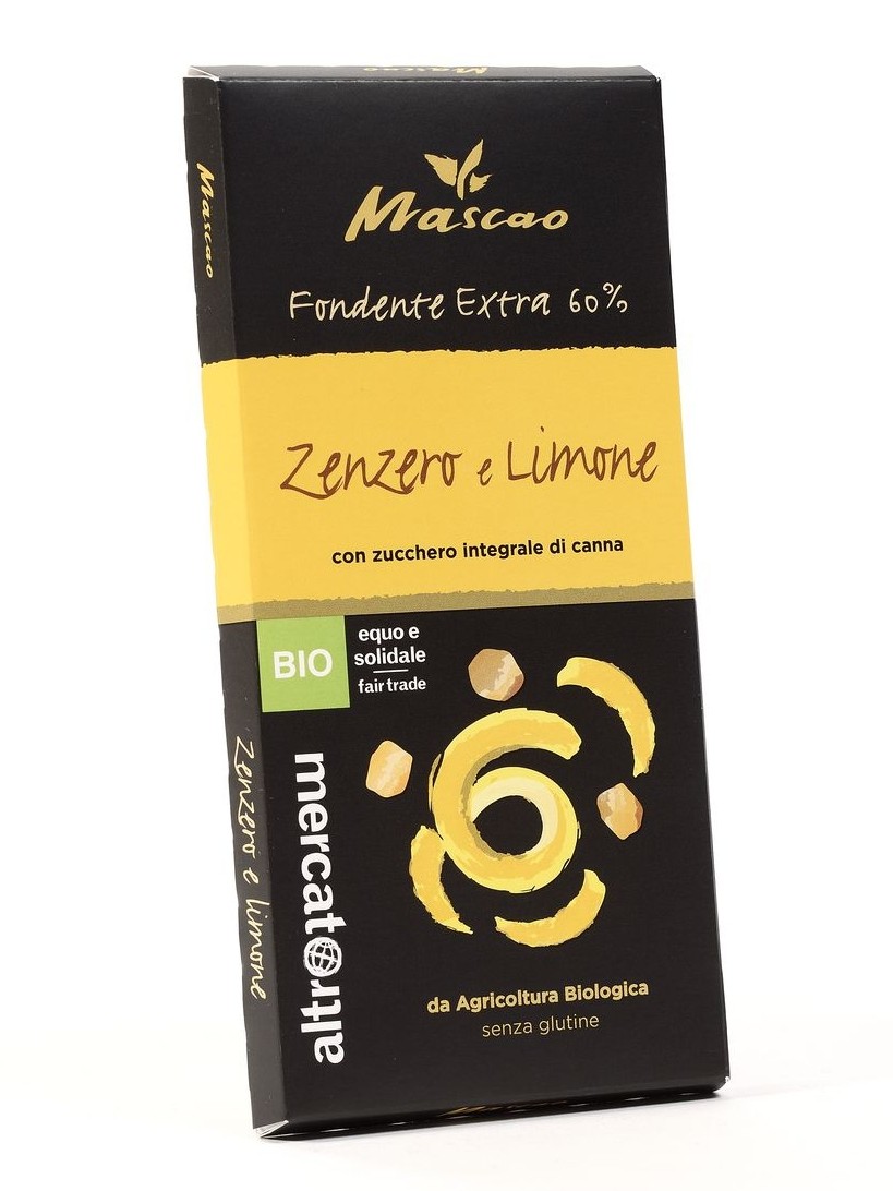 Cioccolato mascao fondente zenzero e limone