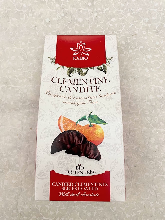 Fette di clementine candite ricoperte di cioccolato Bio