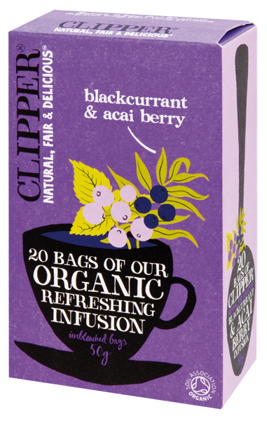 Infuso di Ribes nero e Acai 20 filtri CLIPPER