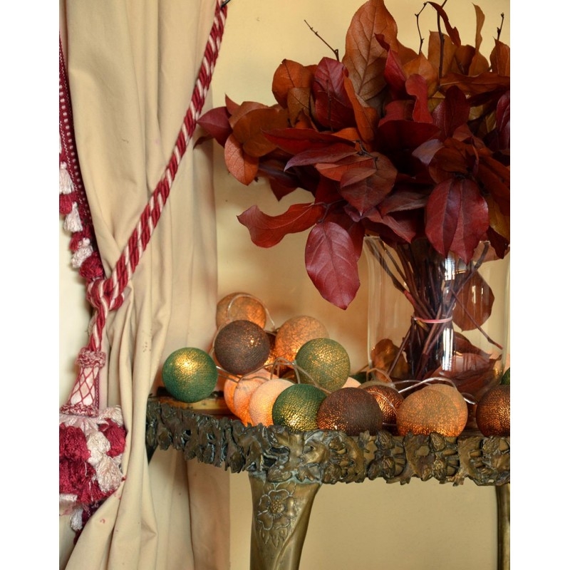 ghirlande luminose cobo color giada verde beige