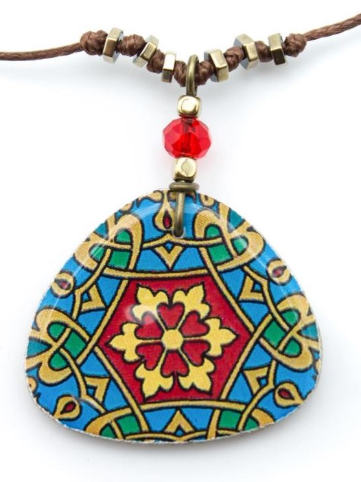 Collana con ciondolo in ceramica maioliche Azar