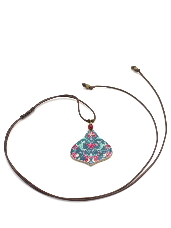 Collana con ciondolo in ceramica maioliche Hiva