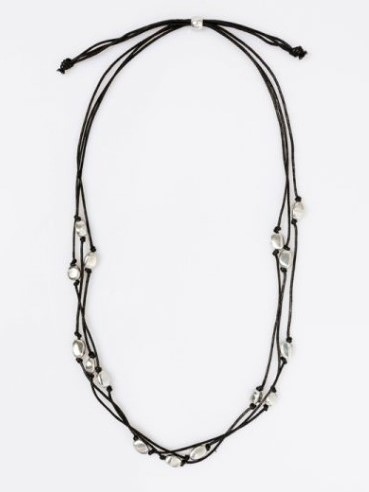 Collana con pepite di alluminio riciclato