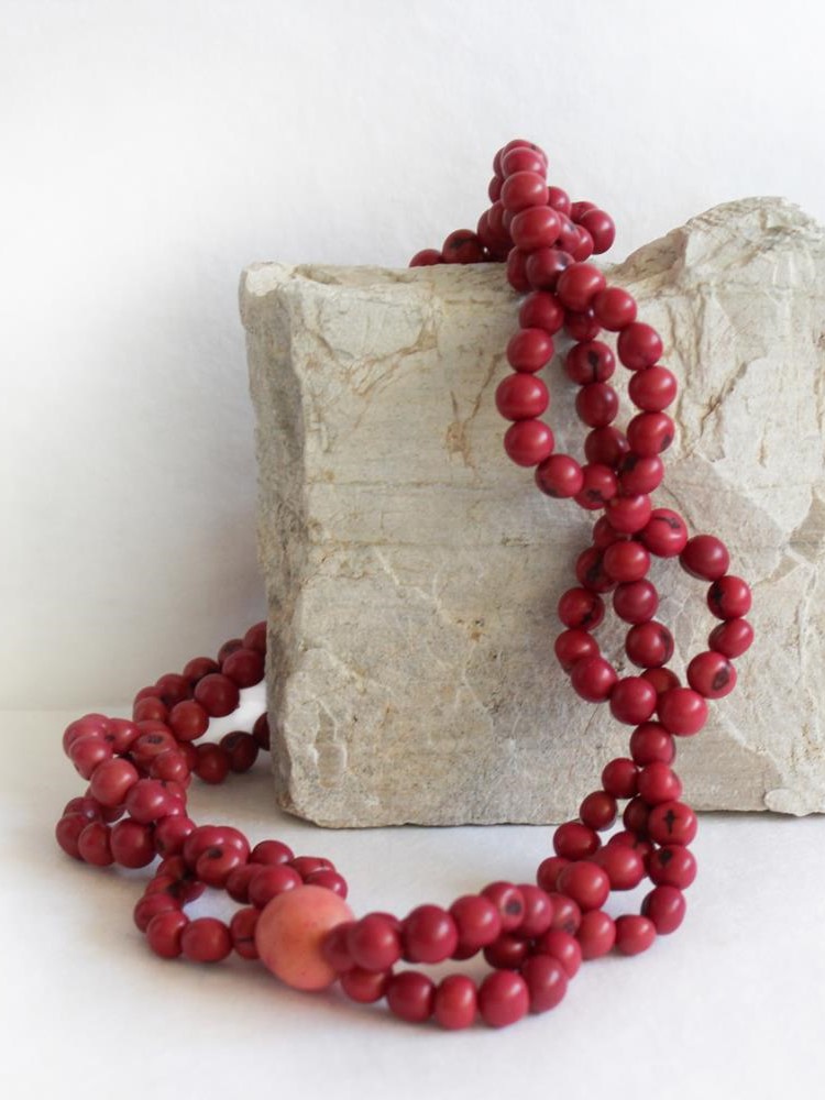 Collana con perle di Chicon Caoba Rosa erica
