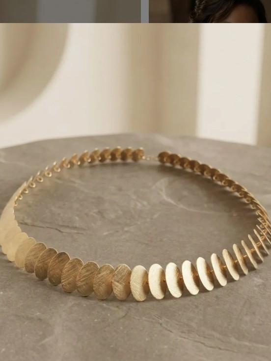 Collana girocollo dorata BIANCA