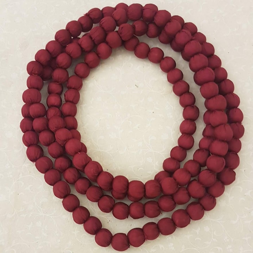 Collana in seta Doan Rosso porpora