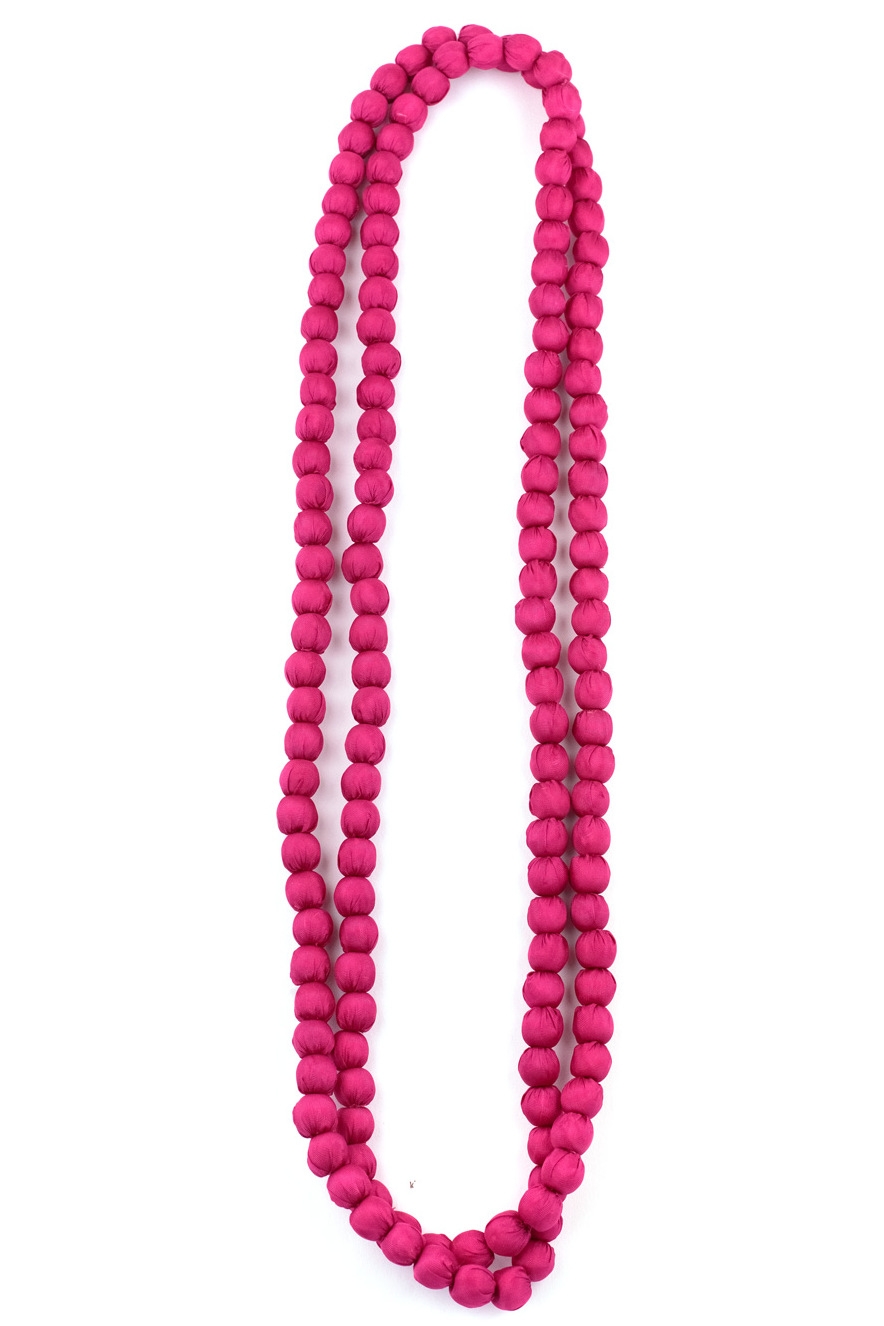 Collana in seta Doan color Fucsia