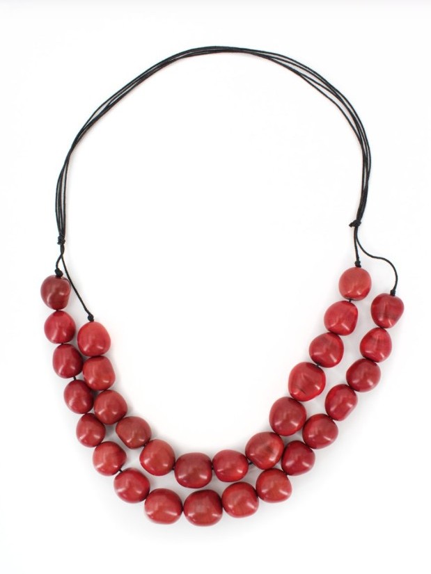Collana con perle di Chicon Rosso Consuelo