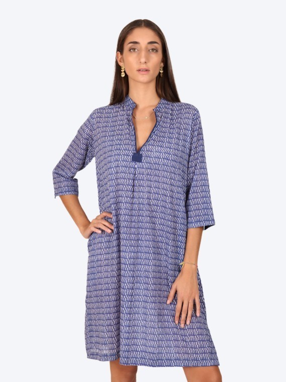Copricostume donna KURTA Blue Geo