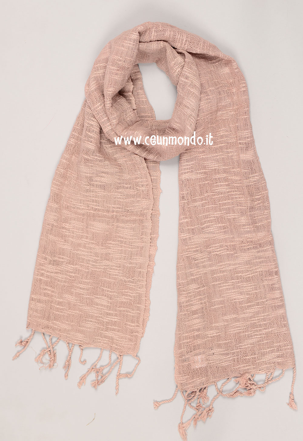 Sciarpa 100% cotone TOAN Tinta Unita Natural