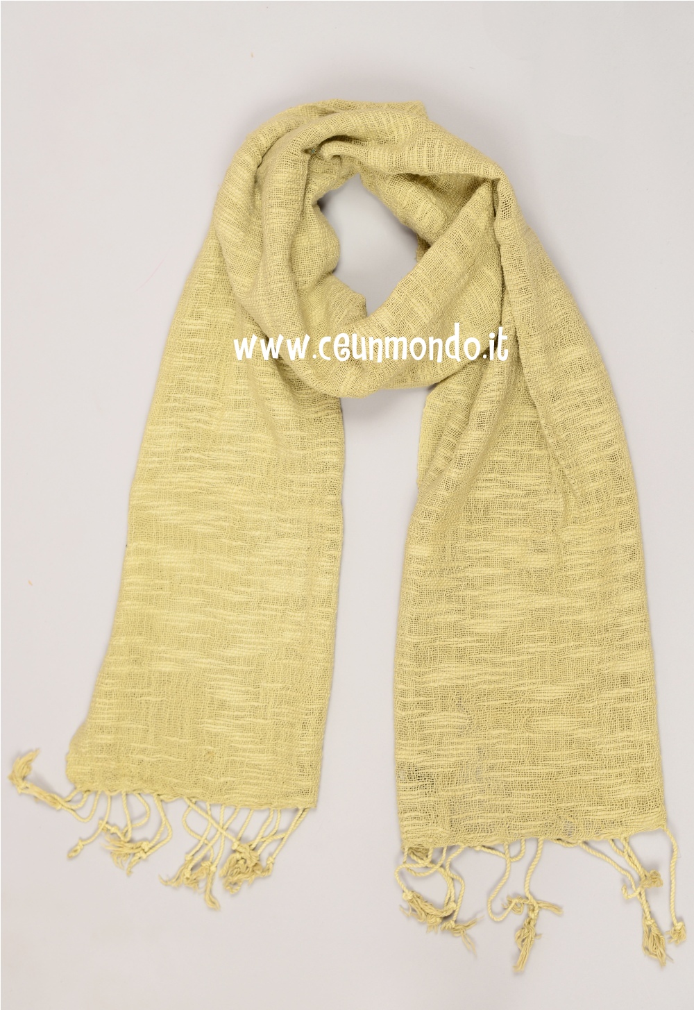 Sciarpa 100% cotone TOAN Tinta Unita Safari
