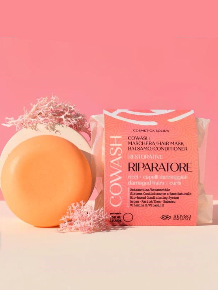 Cowash maschera shampoo balsamo con Astaxantina