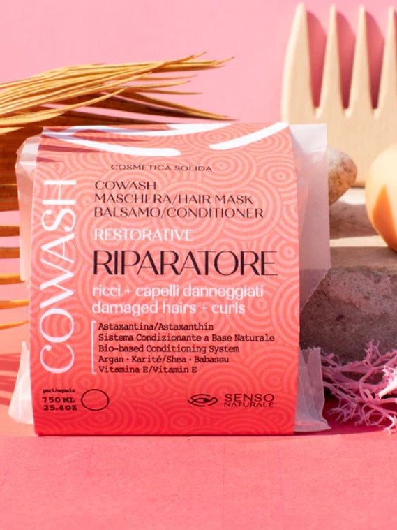 Cowash maschera shampoo balsamo con Astaxantina