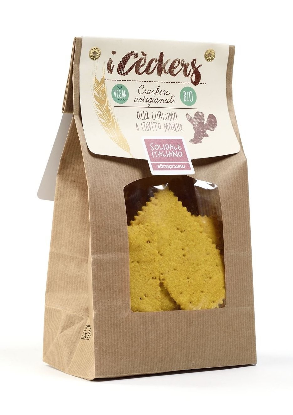 Crackers I crèkers con curcuma Bio - Altromercato