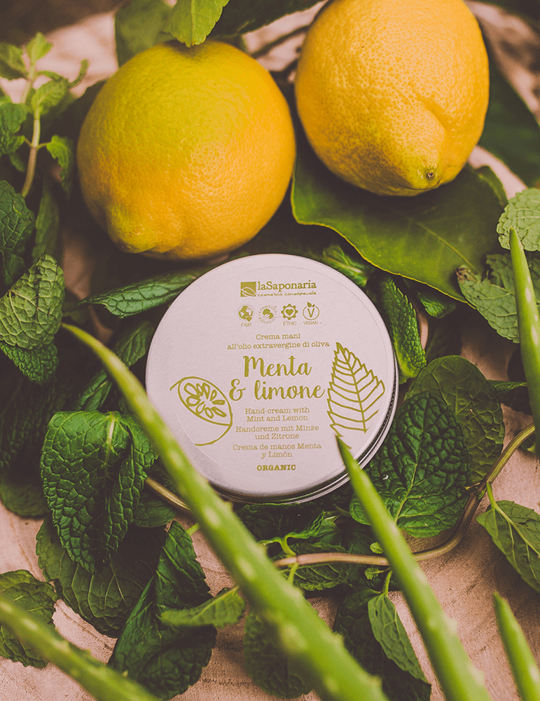 Crema mani menta e limone La Saponaria