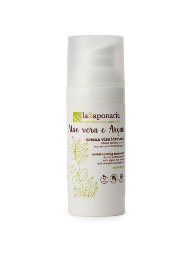 Crema idratante viso Aloe Vera e Argan de La Saponaria