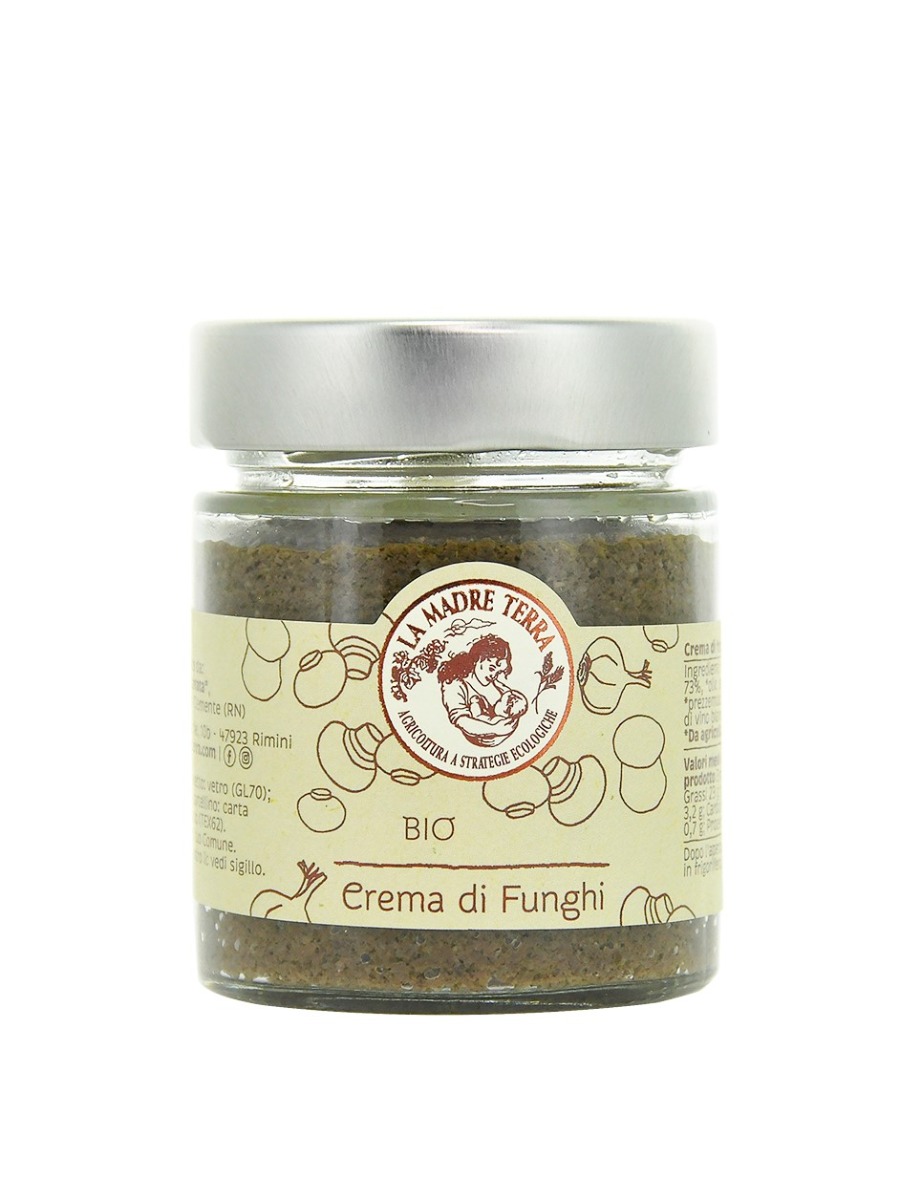 Crema di funghi biologica, La Madre Terra in vasetto