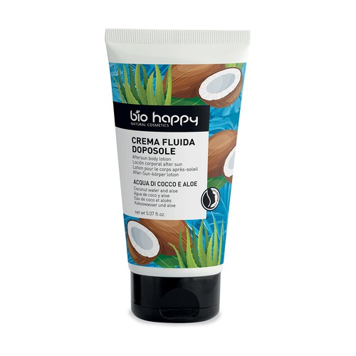 Crema fluida doposole Cocco Aloe 150ml Bio Happy