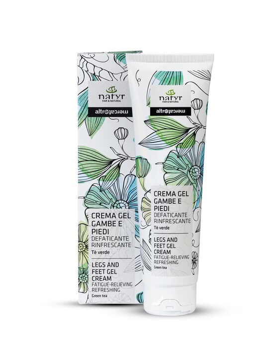 Crema gel gambe e piedi defaticante rinfrescante Tè verde