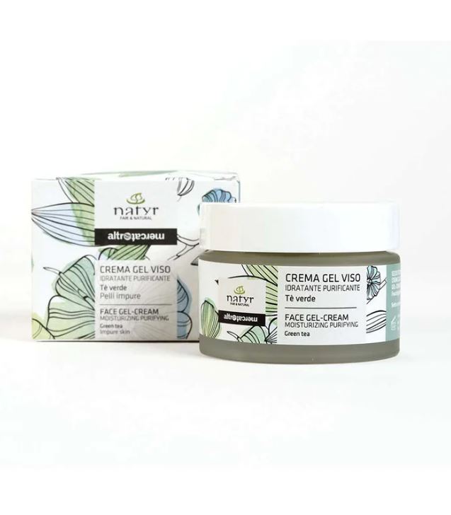 Crema gel viso al tè verde e pompelmo Natyr Altromercato