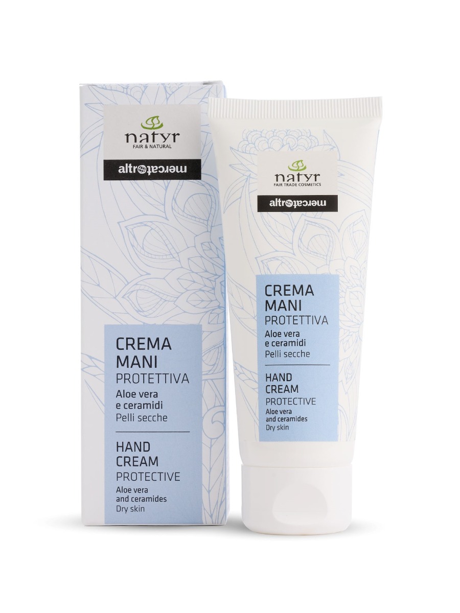 Crema Mani nutriente e protettiva Aloe Natyr