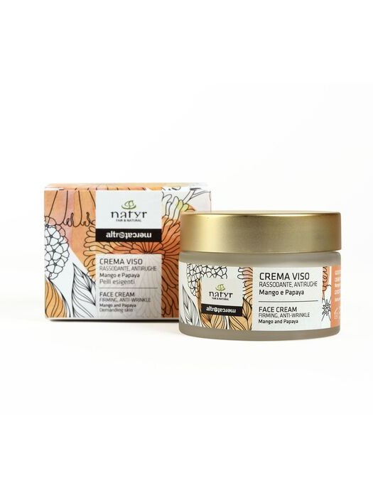 Crema viso rassodante antirughe Mango e Papaya Natyr