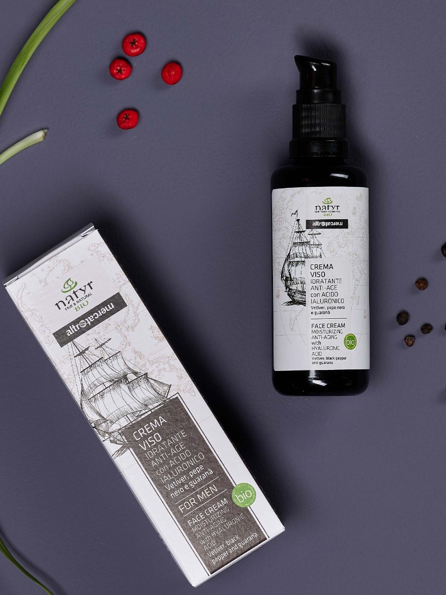 Crema viso uomo idratante Antiage Natyr