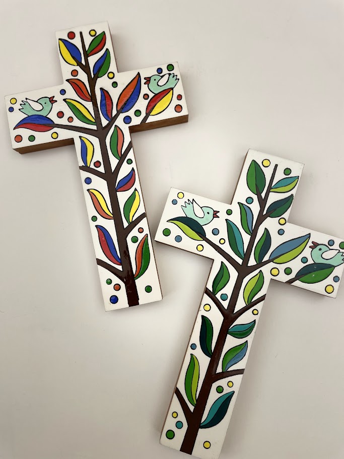 Croce in legno Albero della vita grande