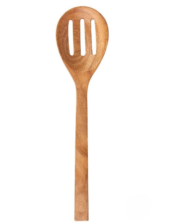 Cucchiaio da cucina forato in legno di Neem