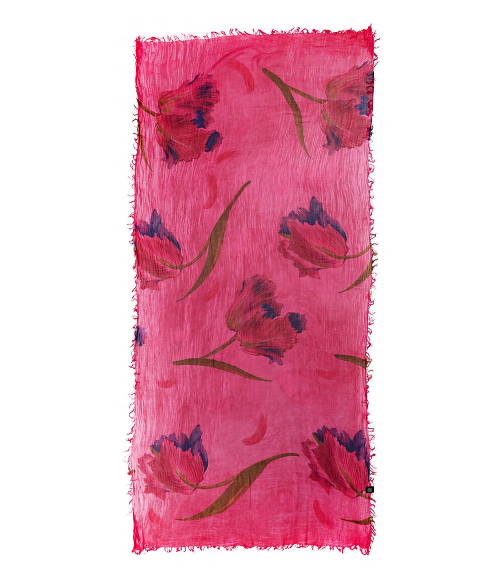 Foulard sciarpa Bamboo Dalì Magenta