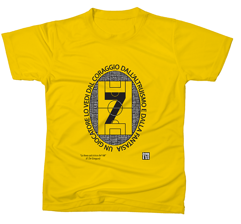 T-shirt LA LEVA CALCISTICA giallo - De Gregori