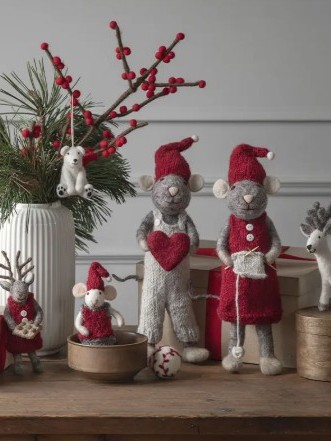 Decorazioni natalizie in feltro assortite