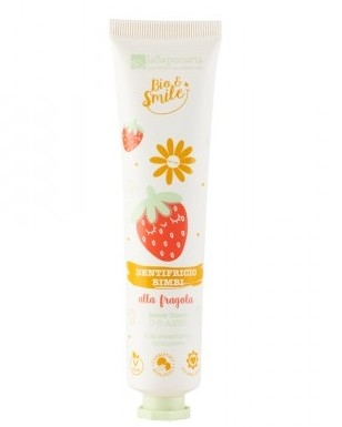 Dentifricio lenitivo biologico alla fragola per Bimbi - La saponaria - 75 ml