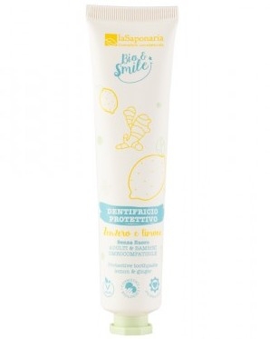 Dentifricio protettivo biologico Limone e zenzero - La saponaria - 75 ml