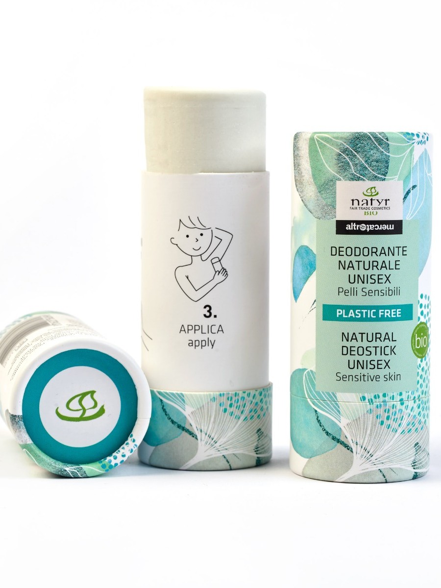 Deodorante senza antitraspiranti con profumi naturali