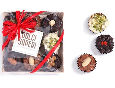 Cioccolatini assortiti in pirottine Bio 160 gr Dolci saperi