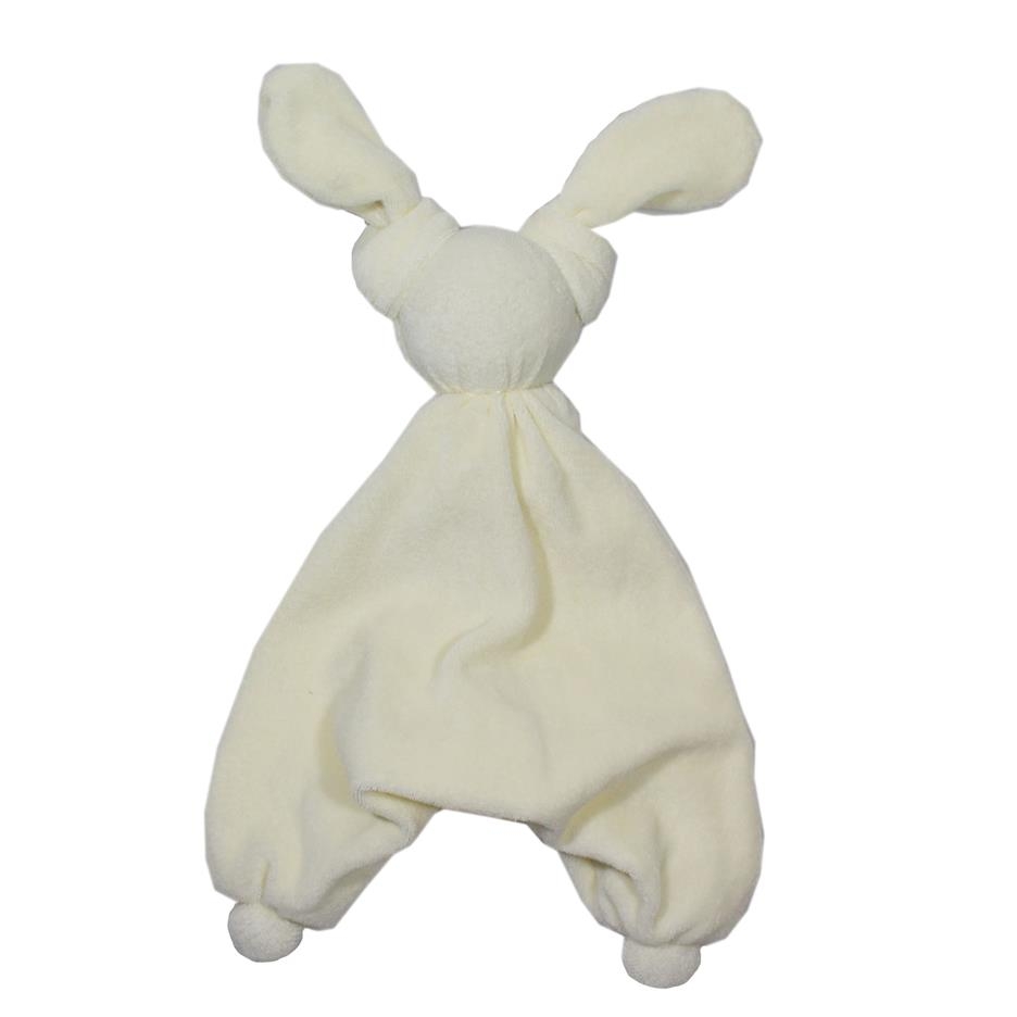 Doudou bambola per Neonati in cotone biologico Queen MOMY bianca