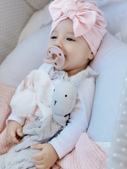 Doudou per neonati in bamboo Bio Coniglio grigio