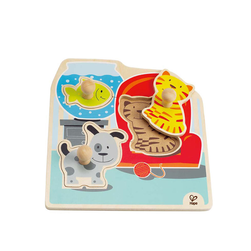 Puzzle con pomelli grandi Animali domestici
