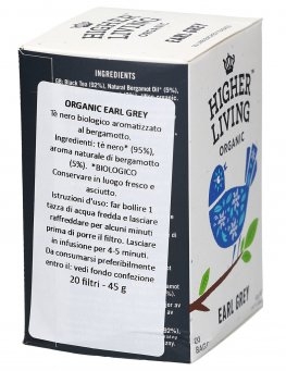 Tè Earl Grey HIGHER LIVING BIO 20 bustine