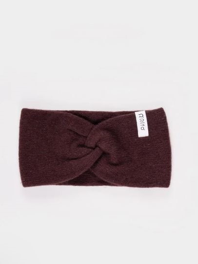 Fascia per capelli in cashmere rigenerato Nadia marrone - Rifò